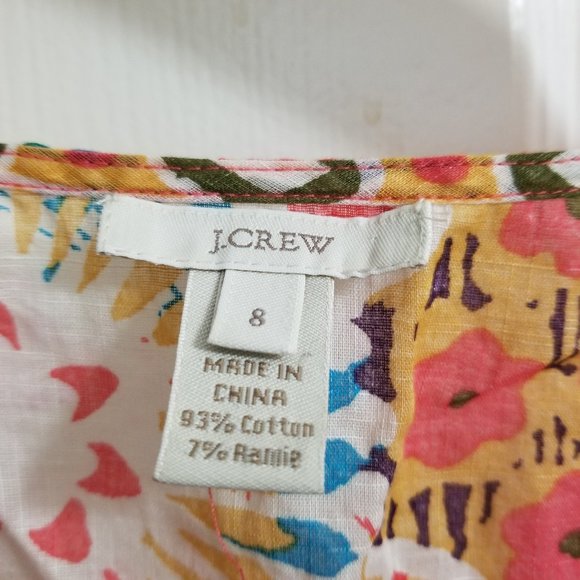 Jcrew Paisley Top - Picture 1 of 4